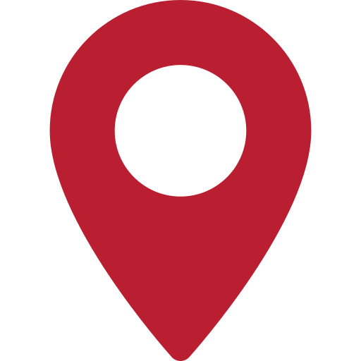 Roter Standort-Pin-Symbol zur Markierung eines Ortes